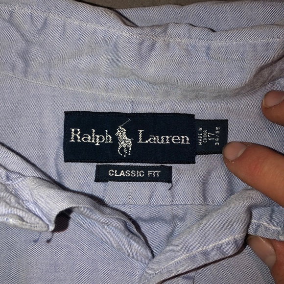 Men’s Ralph Lauren Blue Button Down Shirt - Picture 2 of 4
